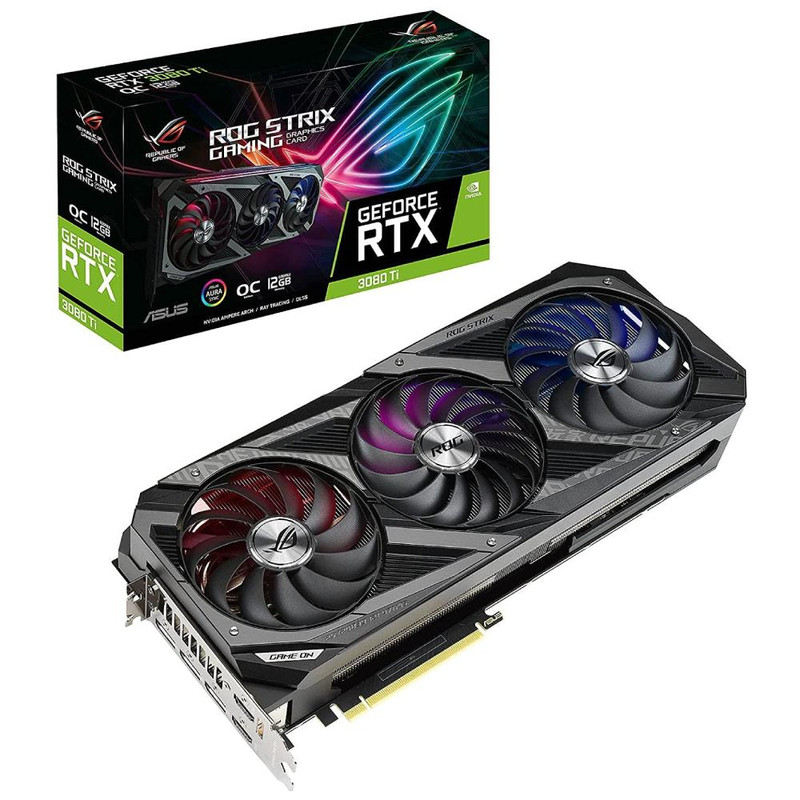 Asus GeForce RTX 3080 Ti ROG Strix 12GB OC Graphics Card - كرت الشاشة